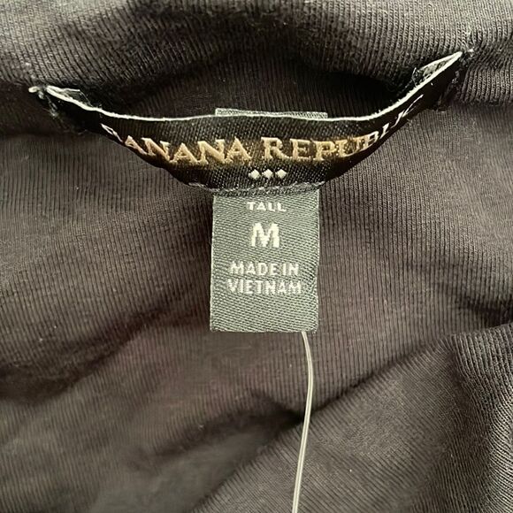 BANANA REPUBLIC Knot Mini Dress, Black, Size Medium Tall - Picture 7 of 8